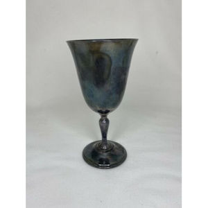 Reed and Barton Silver Plated Goblet X117 w Monogram 151.3 g